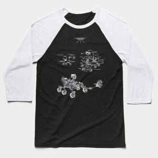 Mars Rovers and Flyer Baseball T-Shirt